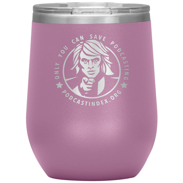 SAVE PODCASTING! - 12 oz wine tumbler