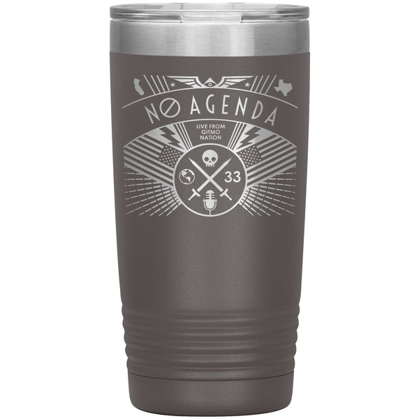 NO AGENDA RALLY - 20 oz tumbler