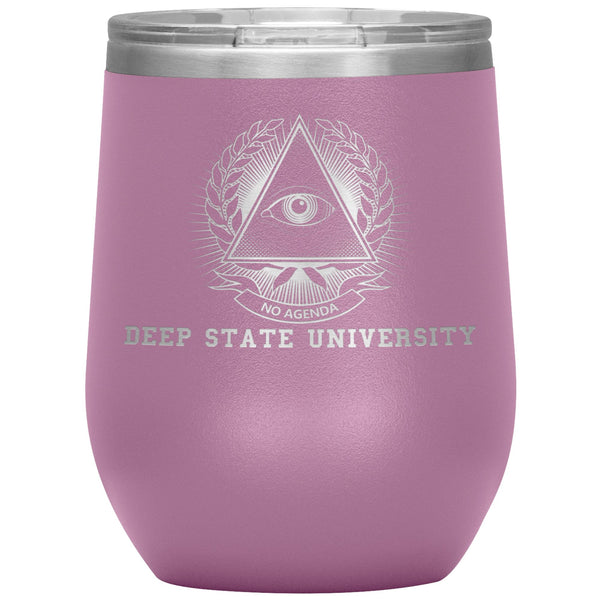 DEEP STATE UNIVERSITY - 12 oz wine tumbler