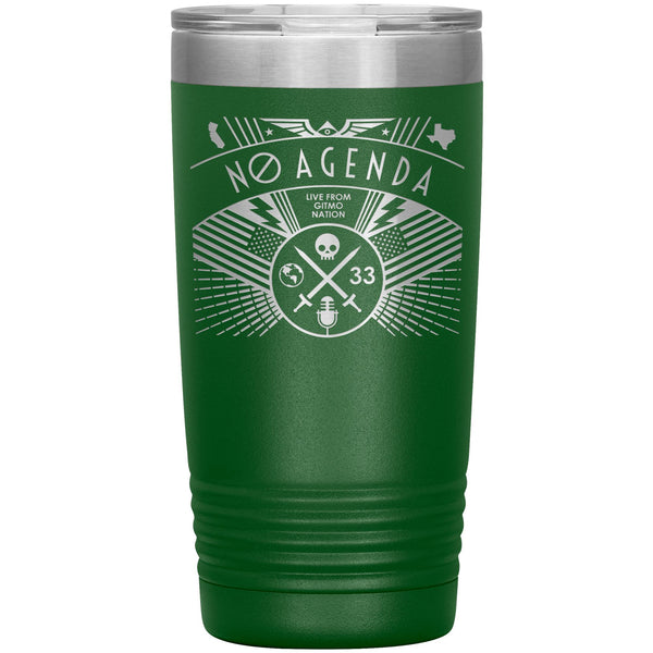 NO AGENDA RALLY - 20 oz tumbler