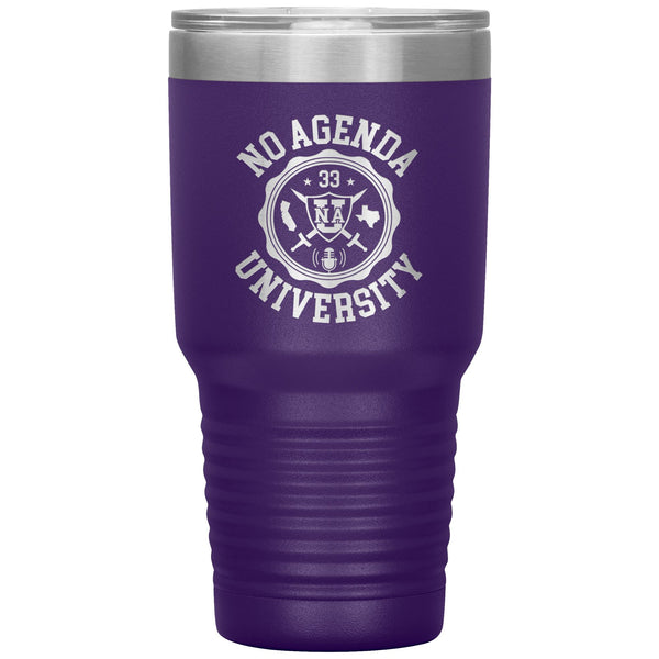 NO AGENDA UNIVERSITY - 30 oz tumbler