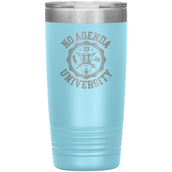 NO AGENDA UNIVERSITY - 20 oz tumbler