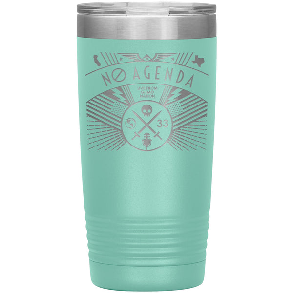 NO AGENDA RALLY - 20 oz tumbler