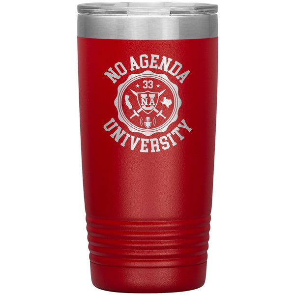 NO AGENDA UNIVERSITY - 20 oz tumbler