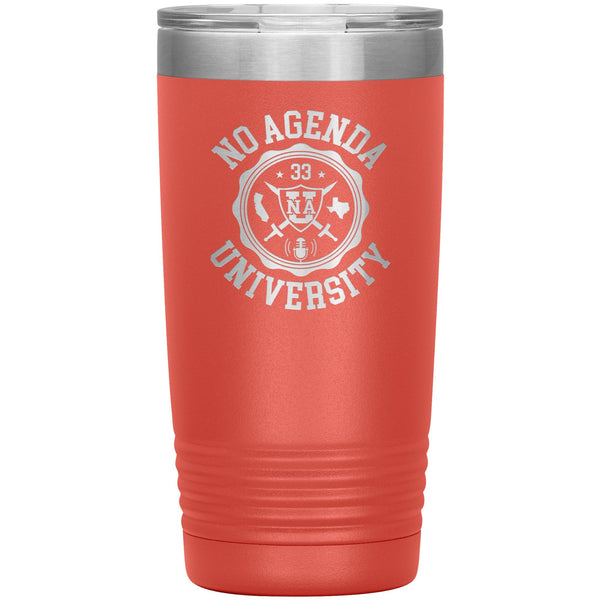 NO AGENDA UNIVERSITY - 20 oz tumbler
