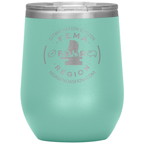 FEMA REGION FOUR - 12 oz wine tumbler
