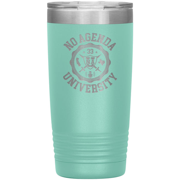 NO AGENDA UNIVERSITY - 20 oz tumbler