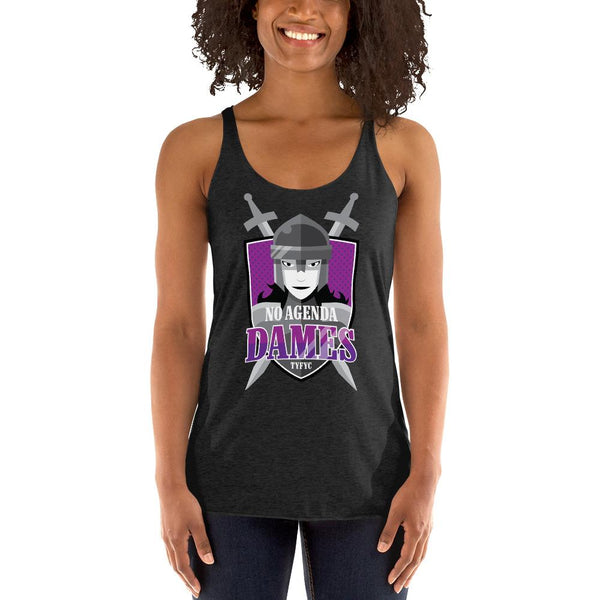 NO AGENDA DAMES - racerback tank