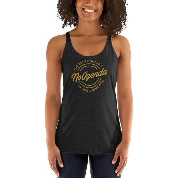 NO AGENDA THE BEST PODCAST - racerback tank