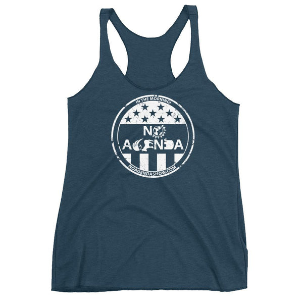NO AGENDA PARTY TIME - racerback tank