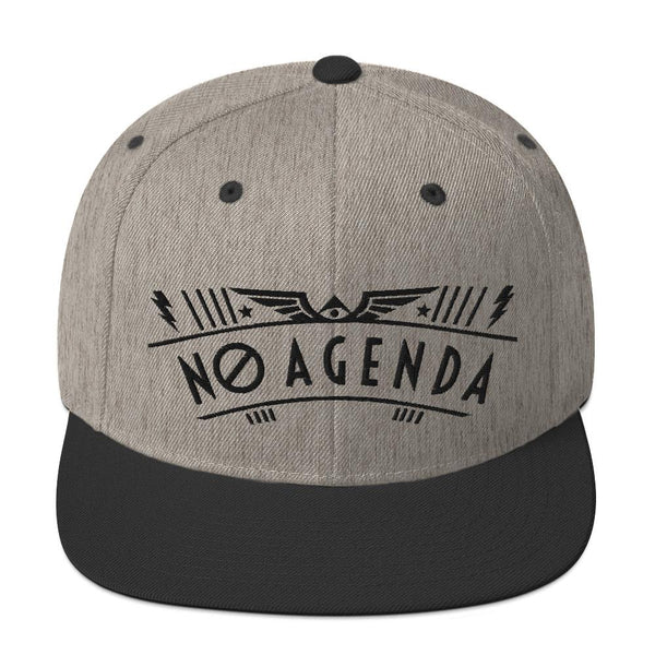NO AGENDA RALLY - high snapback hat