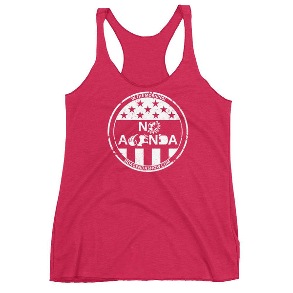 NO AGENDA PARTY TIME - racerback tank