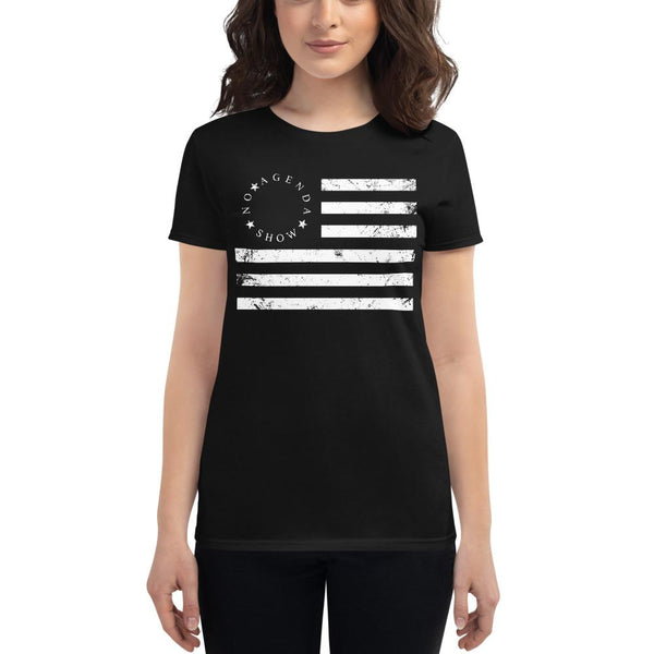 NO AGENDA BETSY FLAG - womens tee