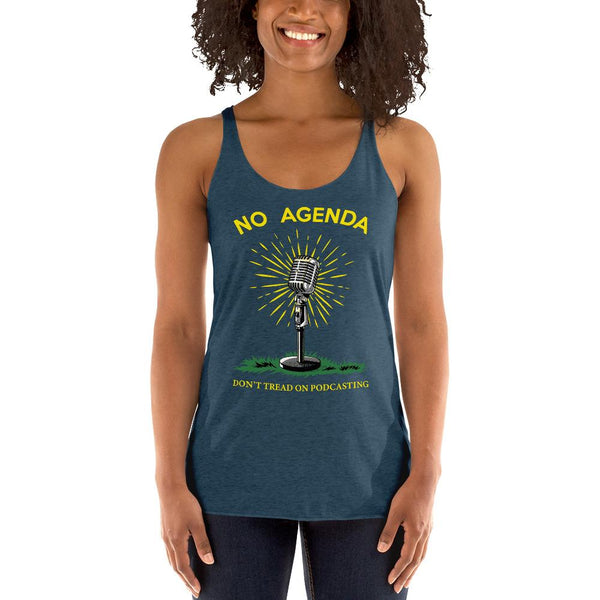 DONT TREAD ON PODCASTING - racerback tank