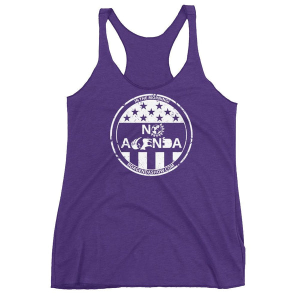 NO AGENDA PARTY TIME - racerback tank