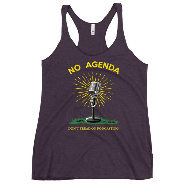 DONT TREAD ON PODCASTING - racerback tank