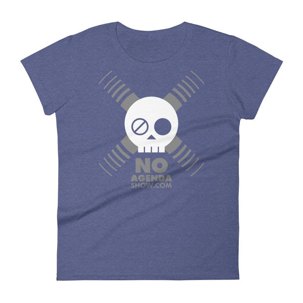 NO AGENDA SKULL - womens tee
