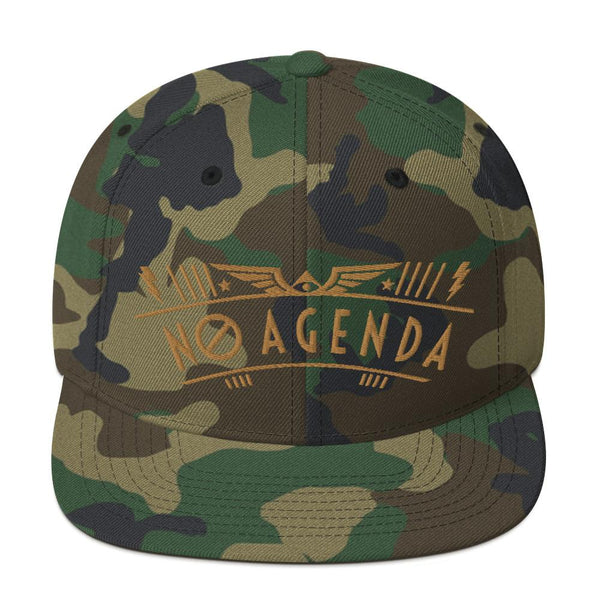 NO AGENDA RALLY - high snapback hat
