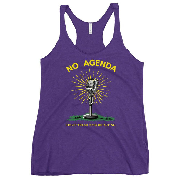 DONT TREAD ON PODCASTING - racerback tank