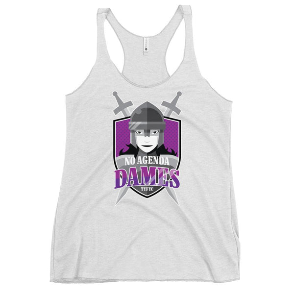 NO AGENDA DAMES - racerback tank