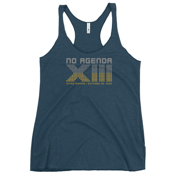 NO AGENDA 13 YEARS - racerback tank