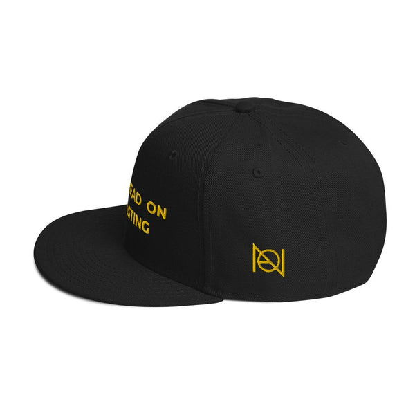 DONT TREAD ON PODCASTING - high snapback hat