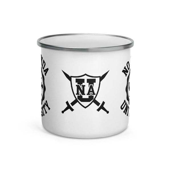 NO AGENDA UNIVERSITY - enamel mug