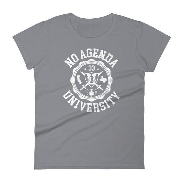 NO AGENDA UNIVERSITY - womens tee