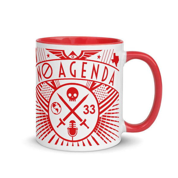 NO AGENDA RALLY - accent mug