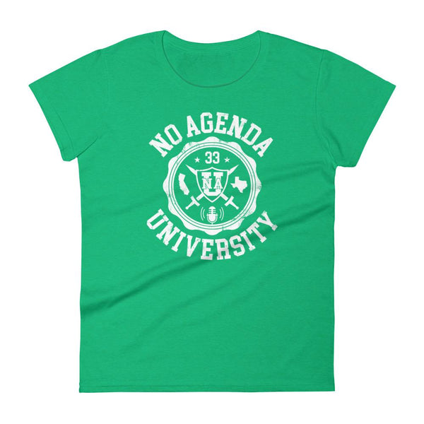 NO AGENDA UNIVERSITY - womens tee