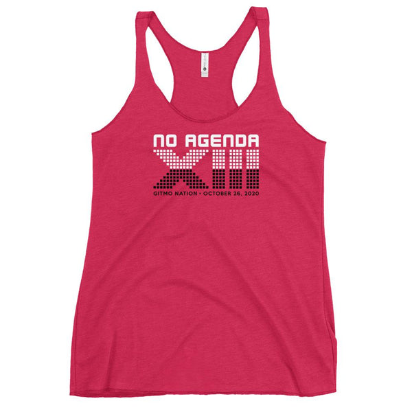 NO AGENDA 13 YEARS - racerback tank