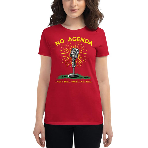 DONT TREAD ON PODCASTING - womens tee