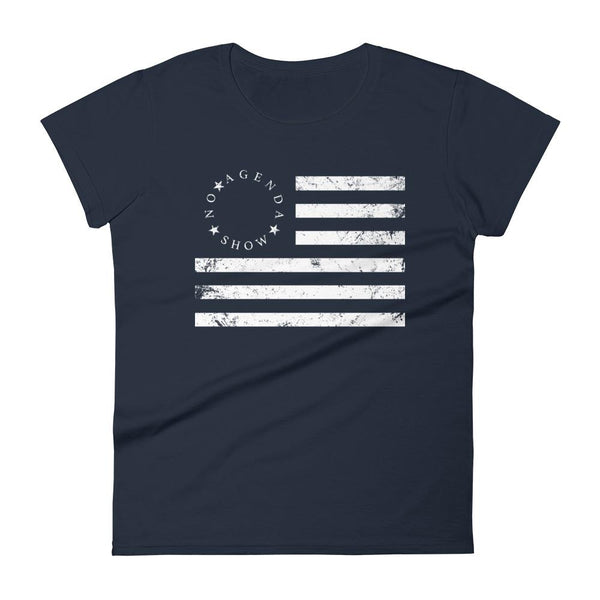 NO AGENDA BETSY FLAG - womens tee