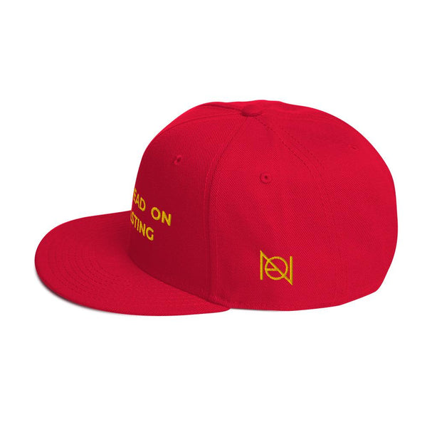 DONT TREAD ON PODCASTING - high snapback hat