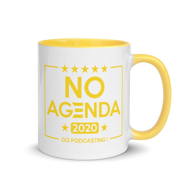 NO AGENDA 2020 - accent mug