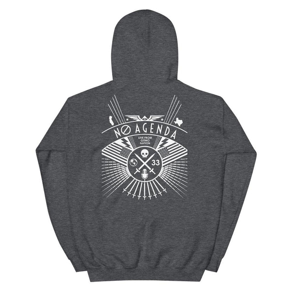 NO AGENDA RALLY - back - pullover hoodie