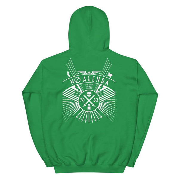 NO AGENDA RALLY - back - pullover hoodie