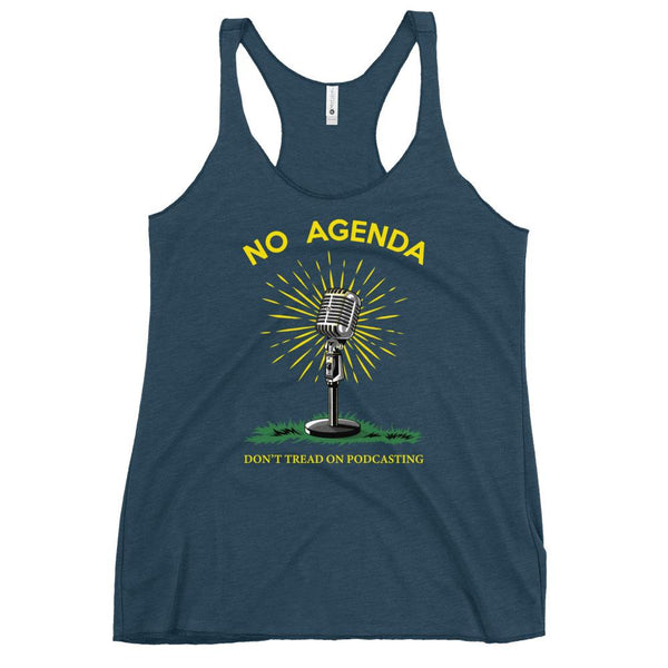 DONT TREAD ON PODCASTING - racerback tank