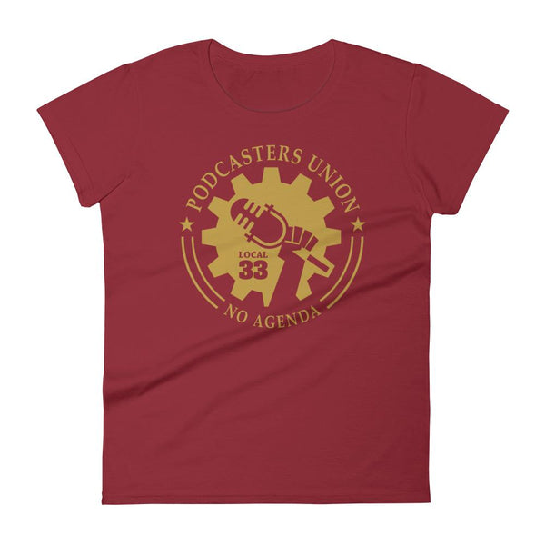 PODCASTERS UNION 33 - womens tee