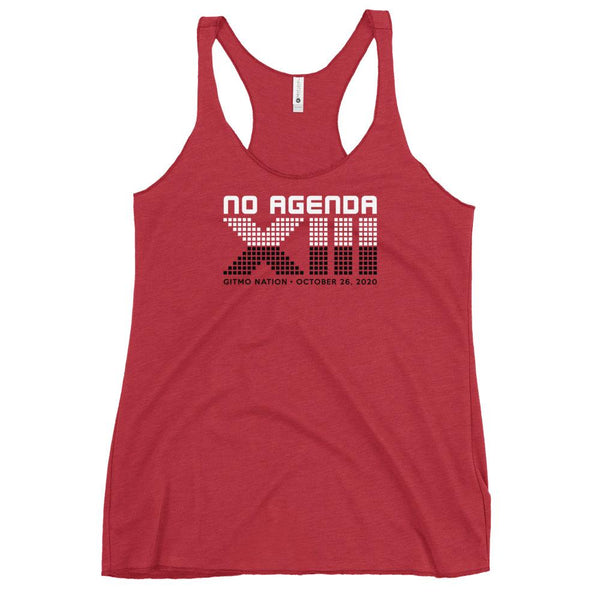 NO AGENDA 13 YEARS - racerback tank