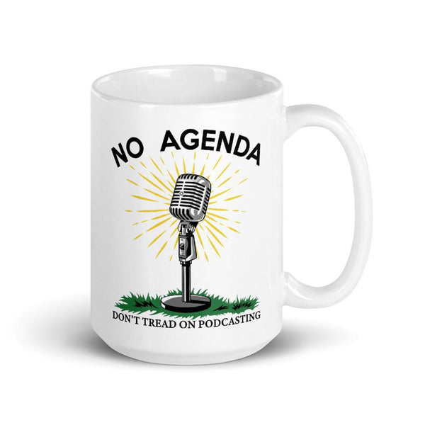 DONT TREAD ON PODCASTING - mug