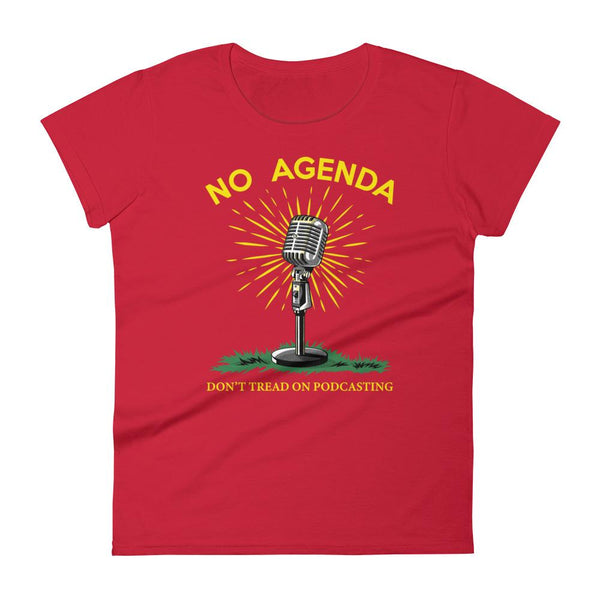 DONT TREAD ON PODCASTING - womens tee