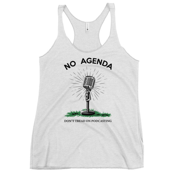 DONT TREAD ON PODCASTING - racerback tank