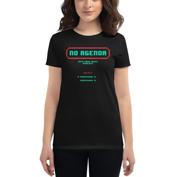 8-BIT NO AGENDA - womens tee