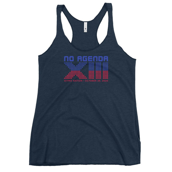 NO AGENDA 13 YEARS - racerback tank