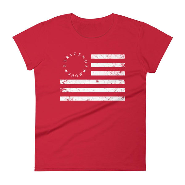 NO AGENDA BETSY FLAG - womens tee