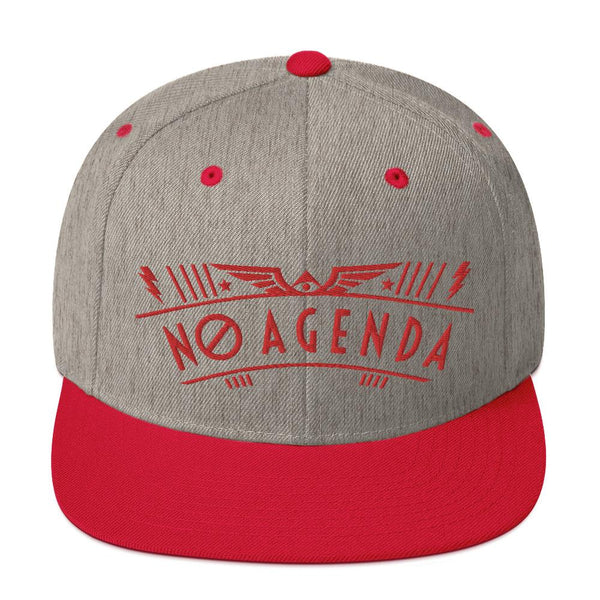 NO AGENDA RALLY - high snapback hat