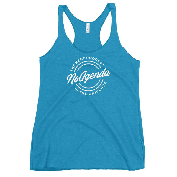 NO AGENDA THE BEST PODCAST - racerback tank