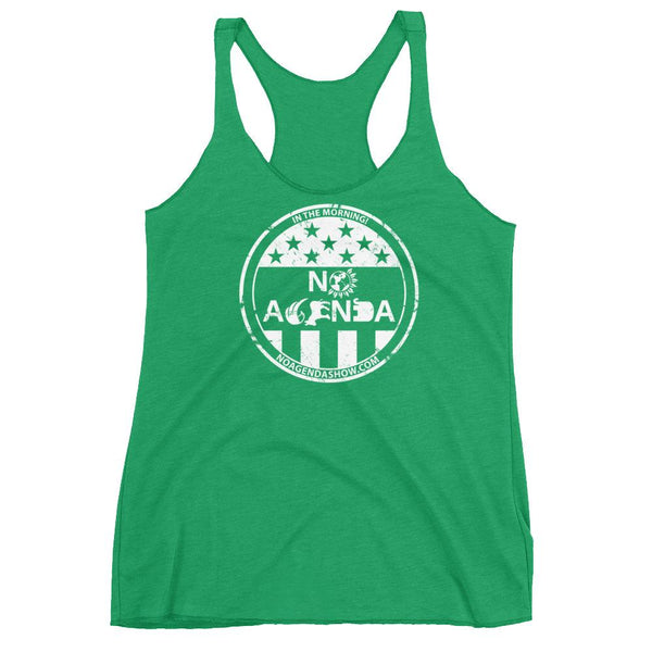 NO AGENDA PARTY TIME - racerback tank