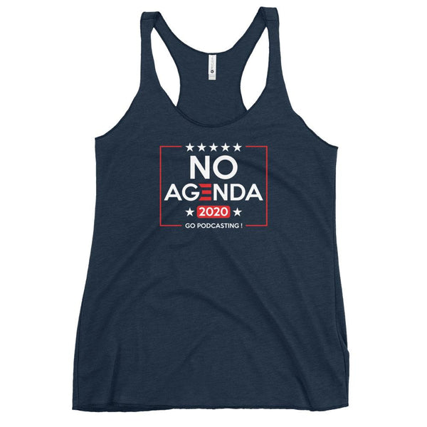 NO AGENDA 2020 - racerback tank